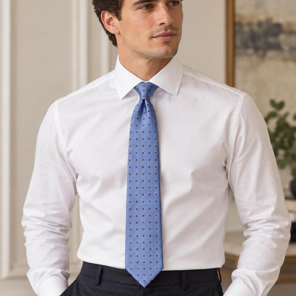 Joseph abboud blue silk tie